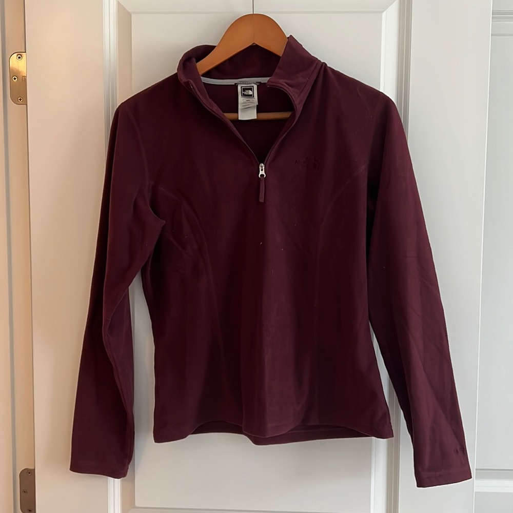 North Face 1/4 Zip Fleece- Size Medium